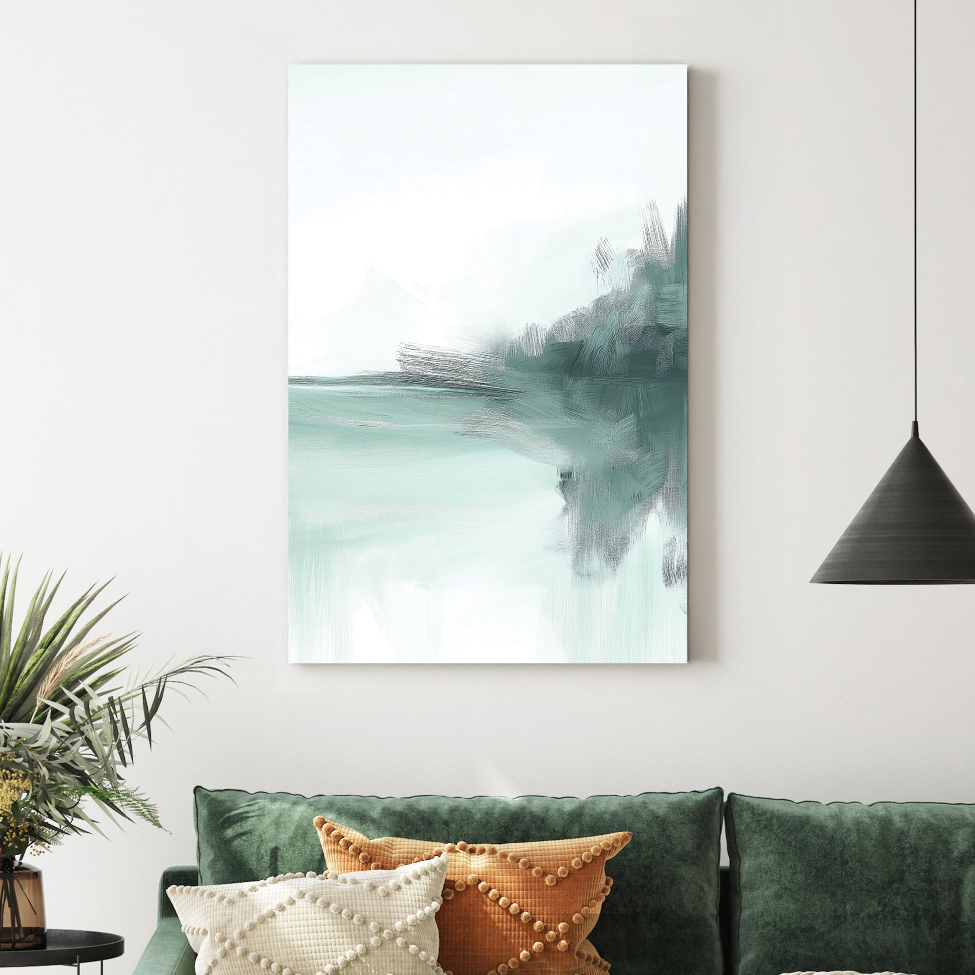 tranquil abstract landscape wall art