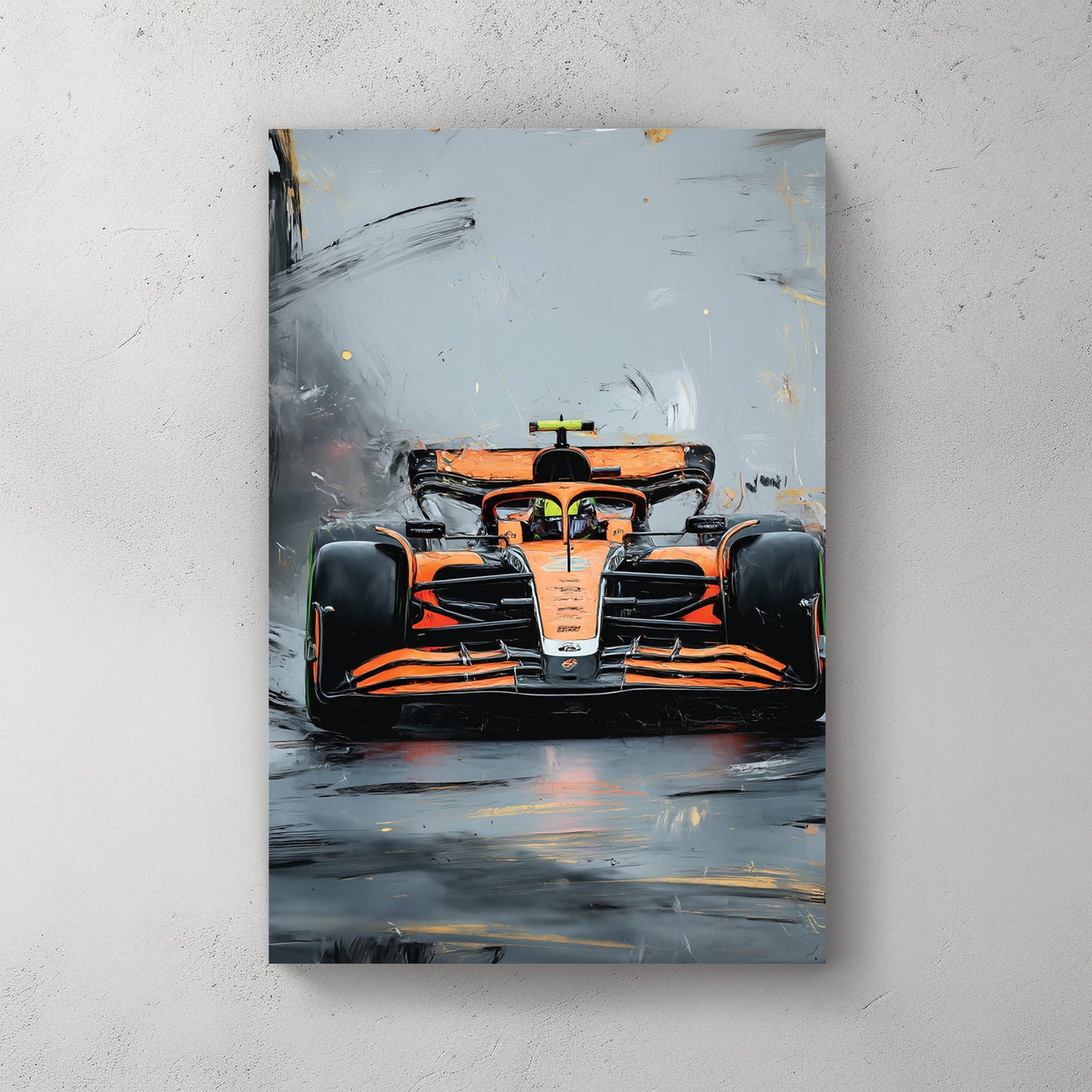 McLaren formula 1 racing car wall art