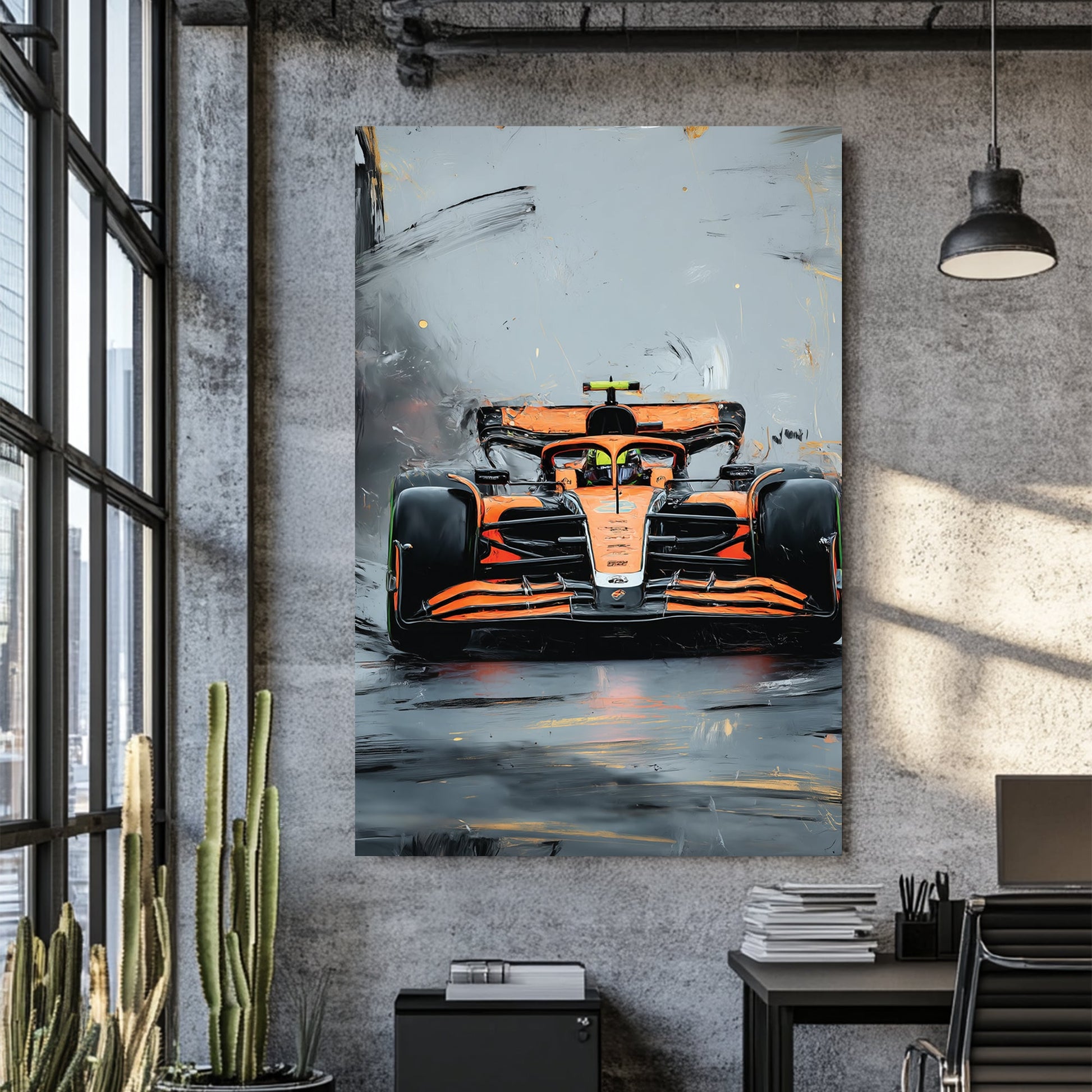 McLaren formula 1 racing car wall art