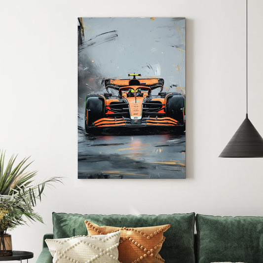 McLaren formula 1 racing car wall art