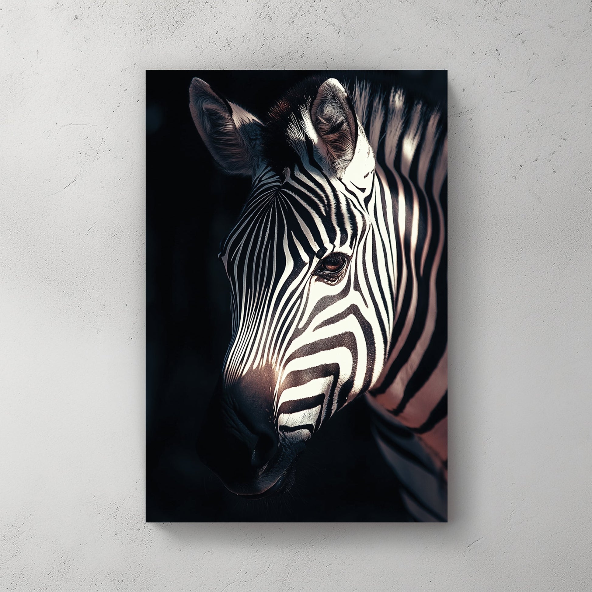 zebra close-up wall art