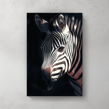 zebra close-up wall art