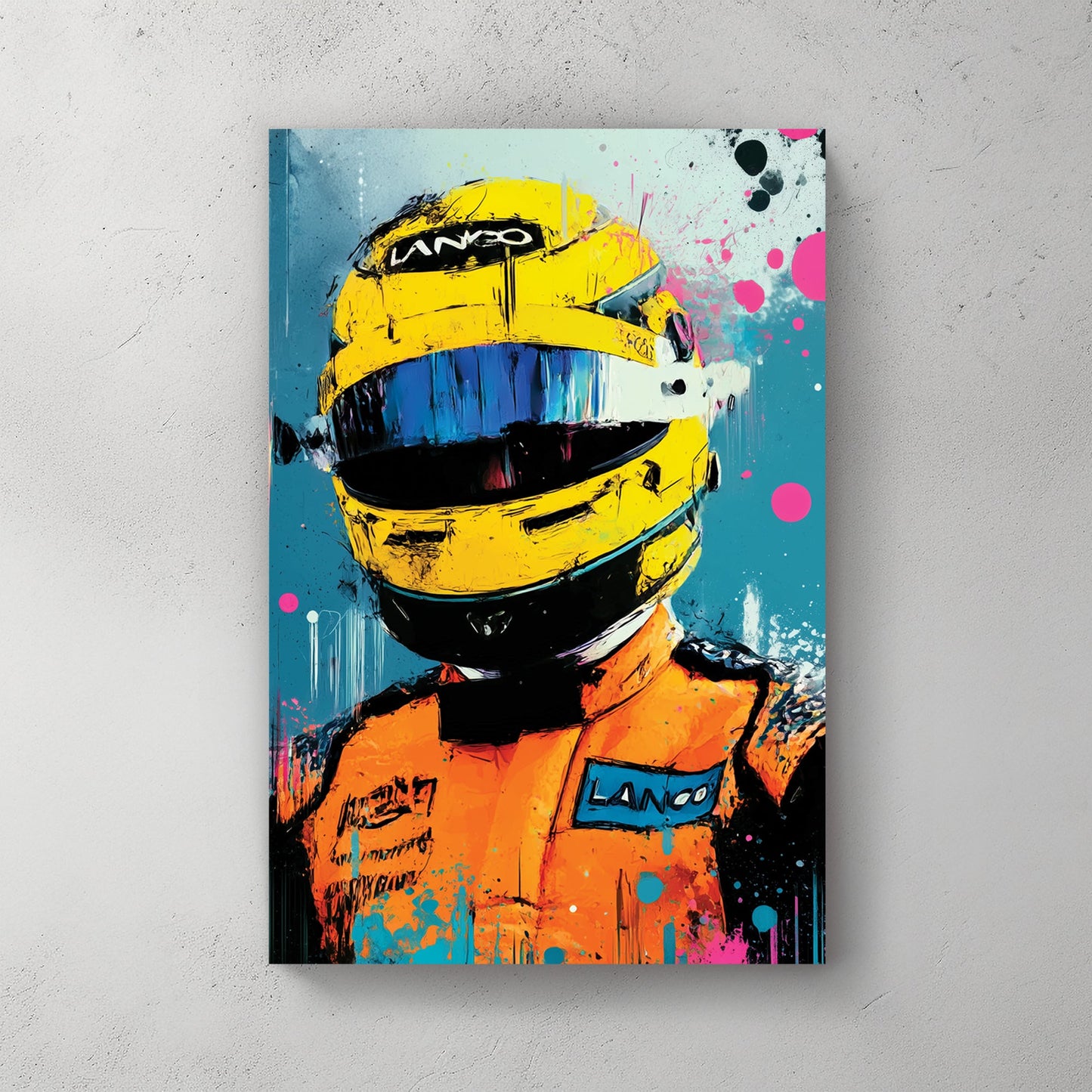 Lando Norris F1 racing driver wall art