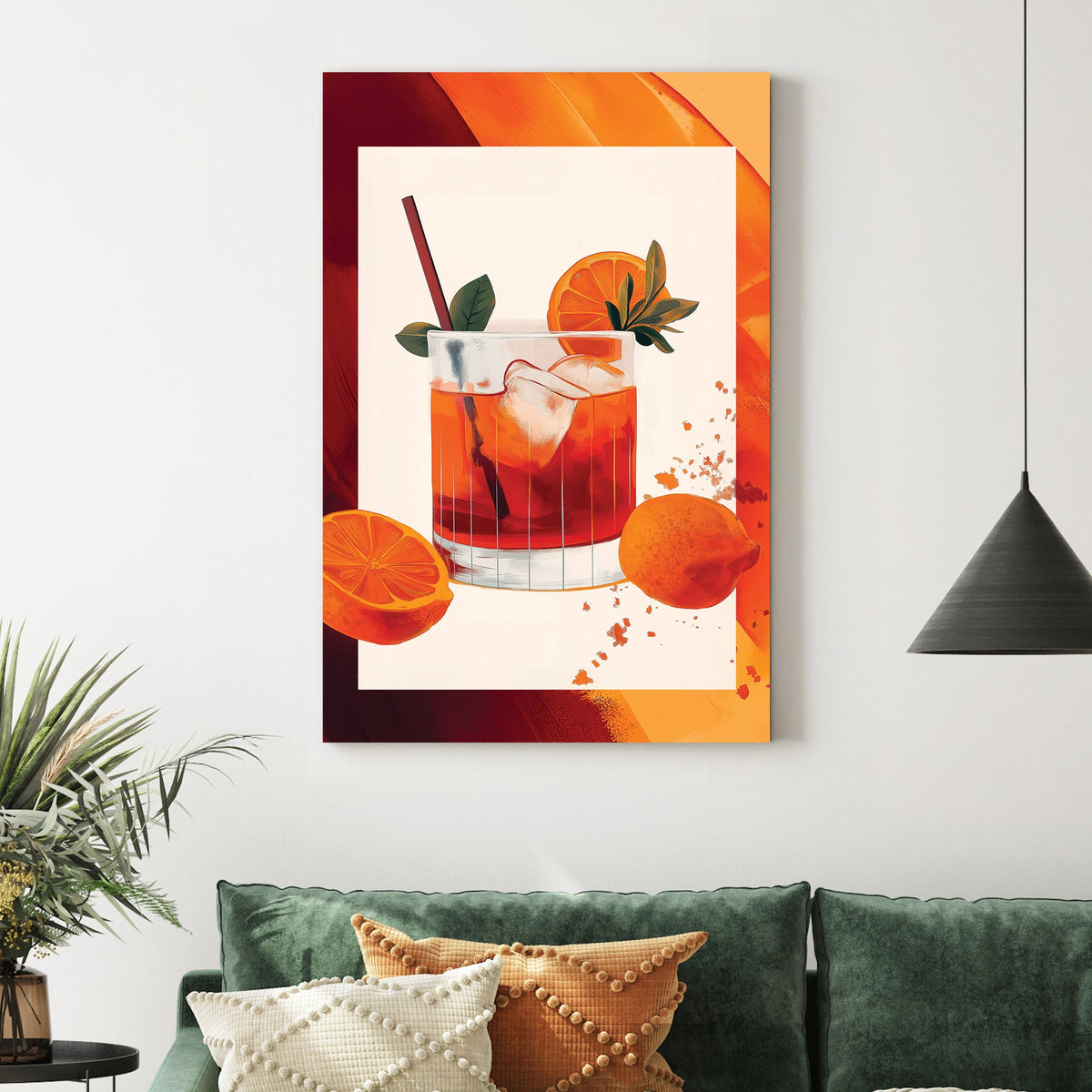 citrus cocktail wall art