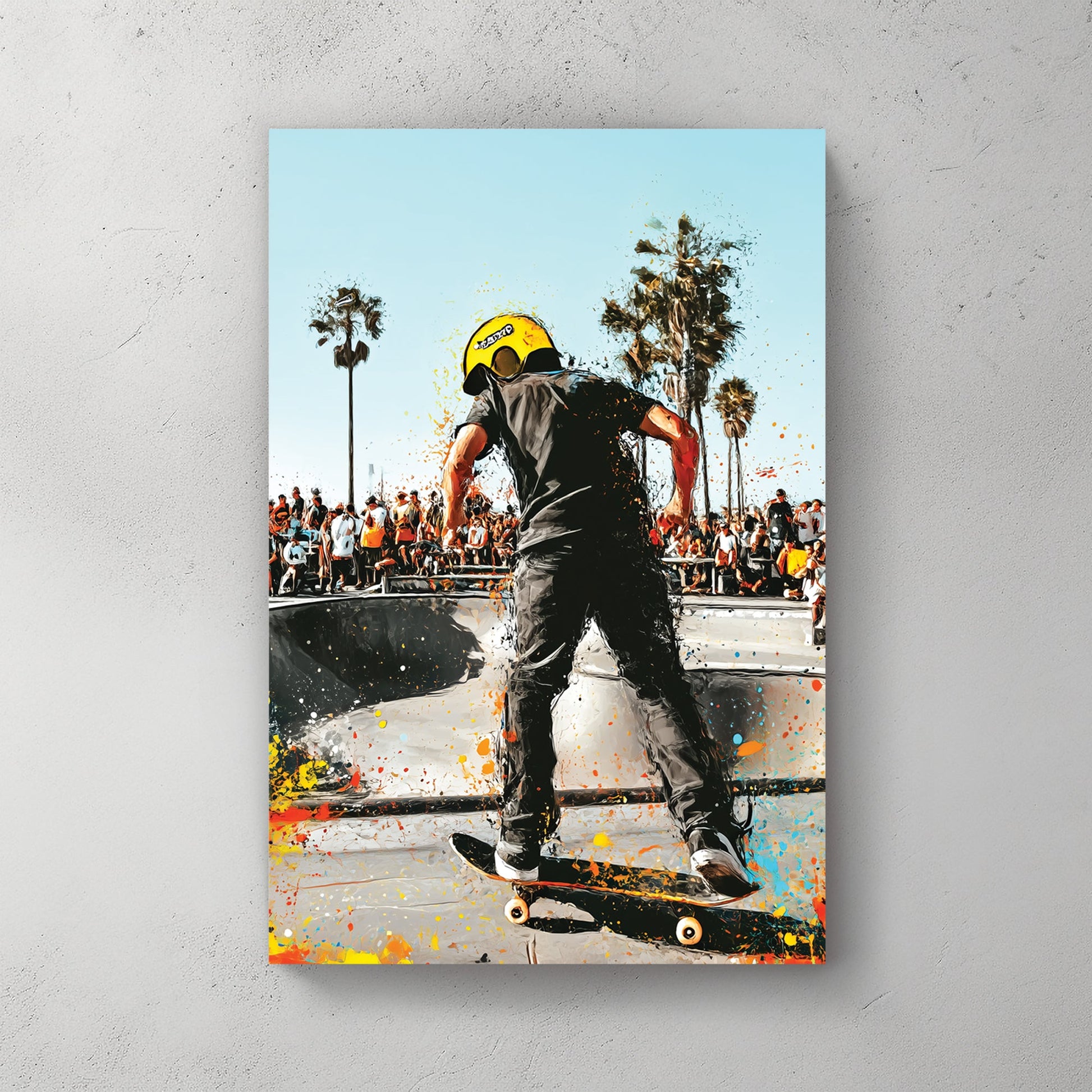 skateboarder in Venice Beach wall art