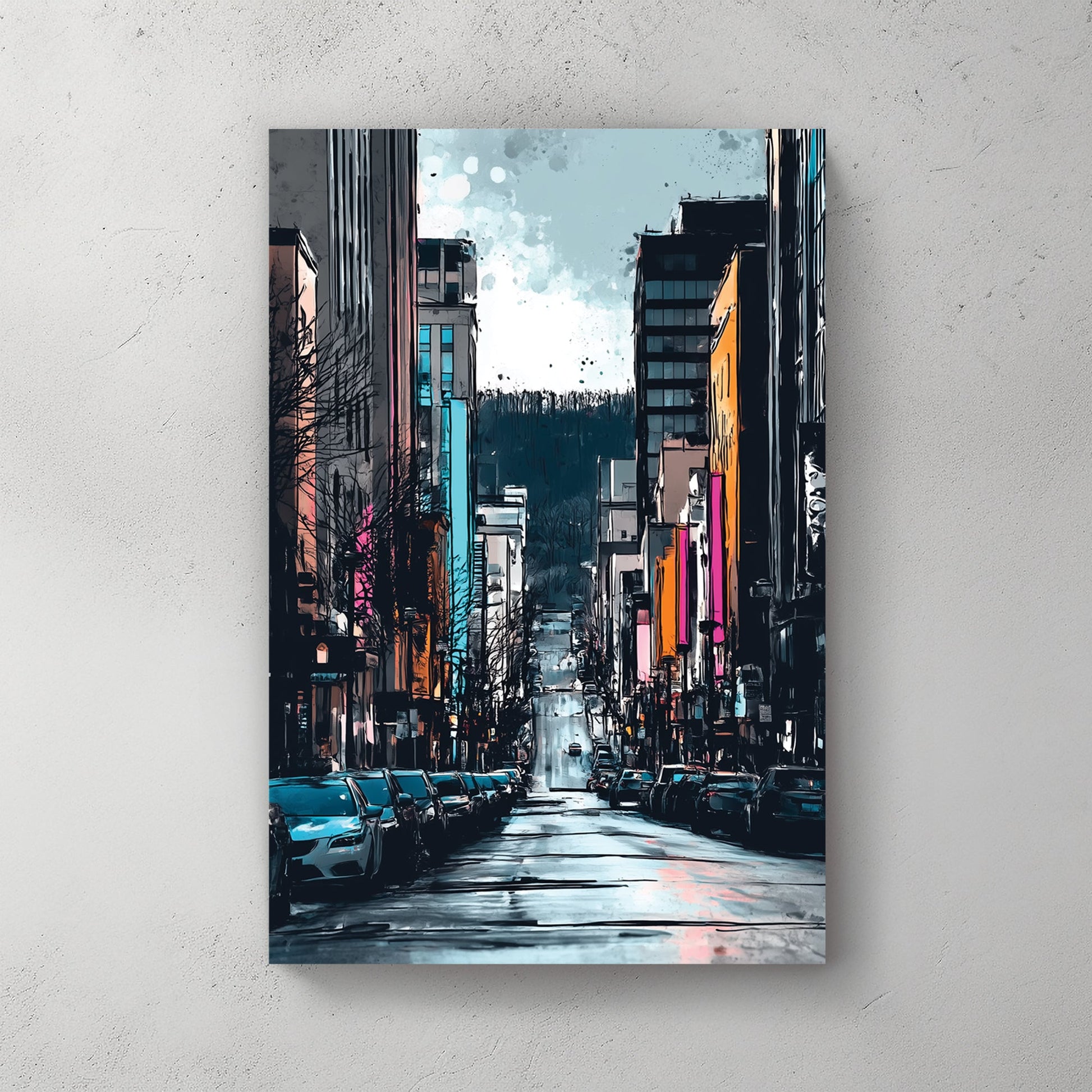montreal city street wall art