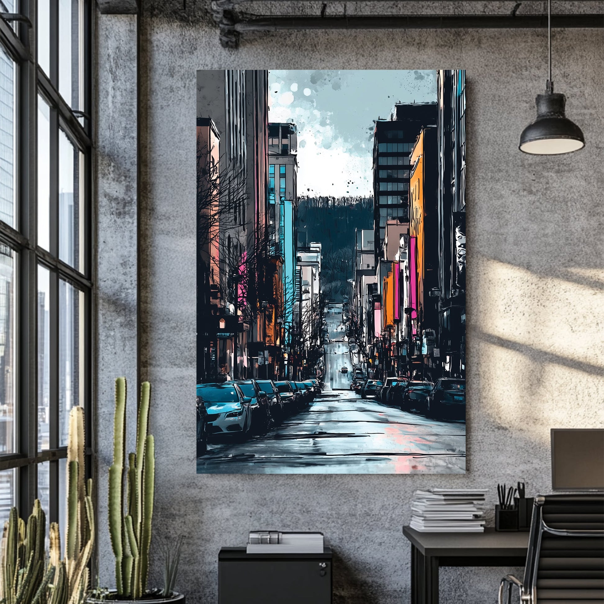 montreal city street wall art