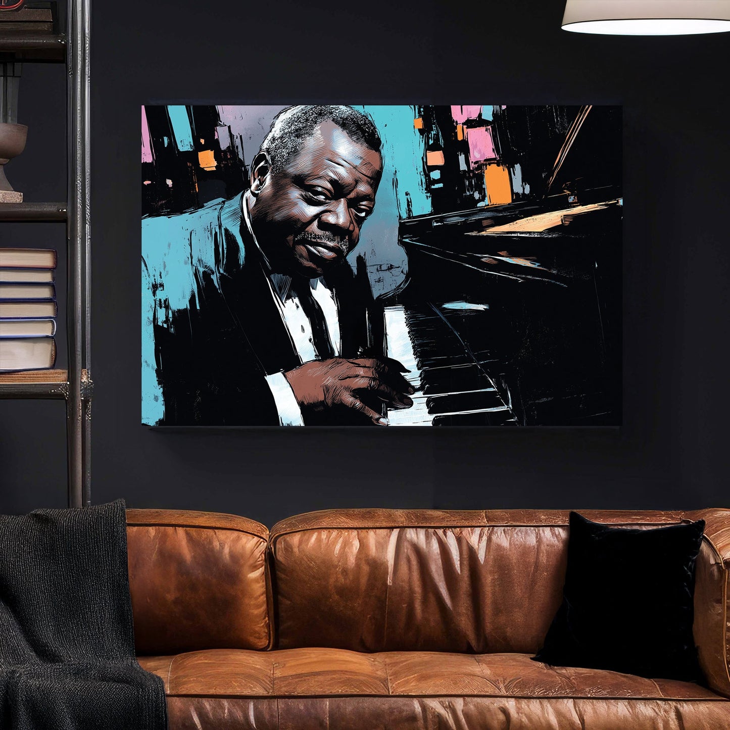 oscar peterson piano jazz wall art