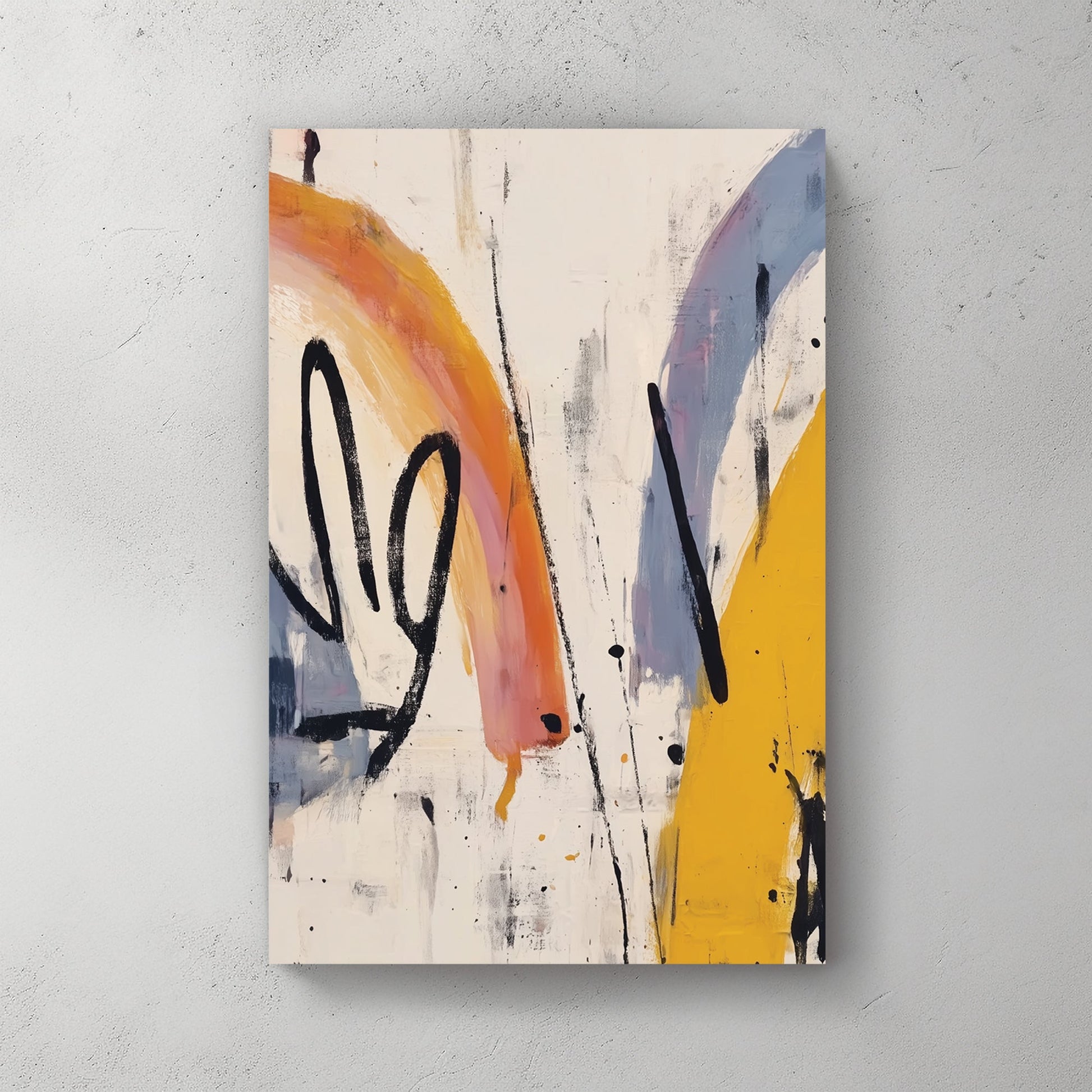 abstract sunrise motion wall art