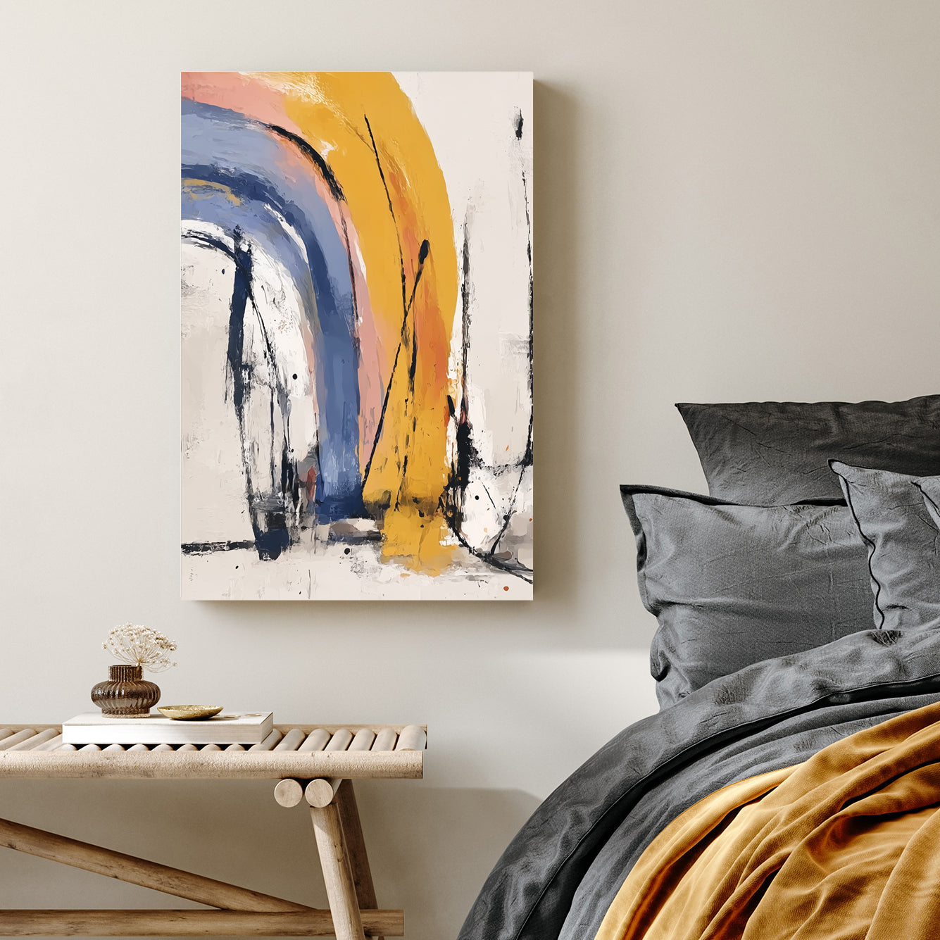 sunset arches abstract wall art