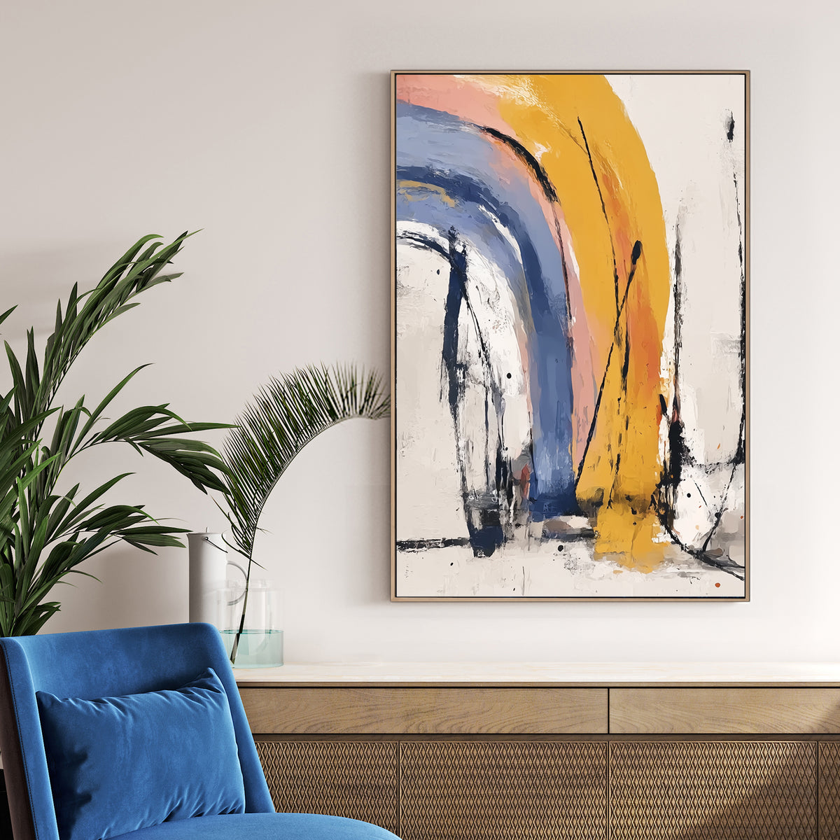 sunset arches abstract wall art