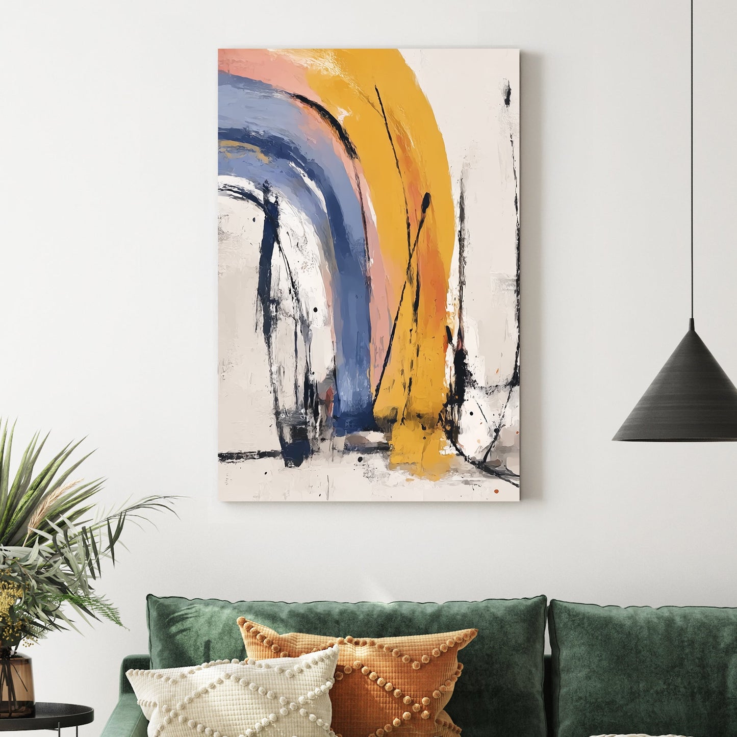 sunset arches abstract wall art