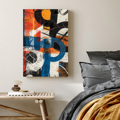 urban abstract graffiti wall art