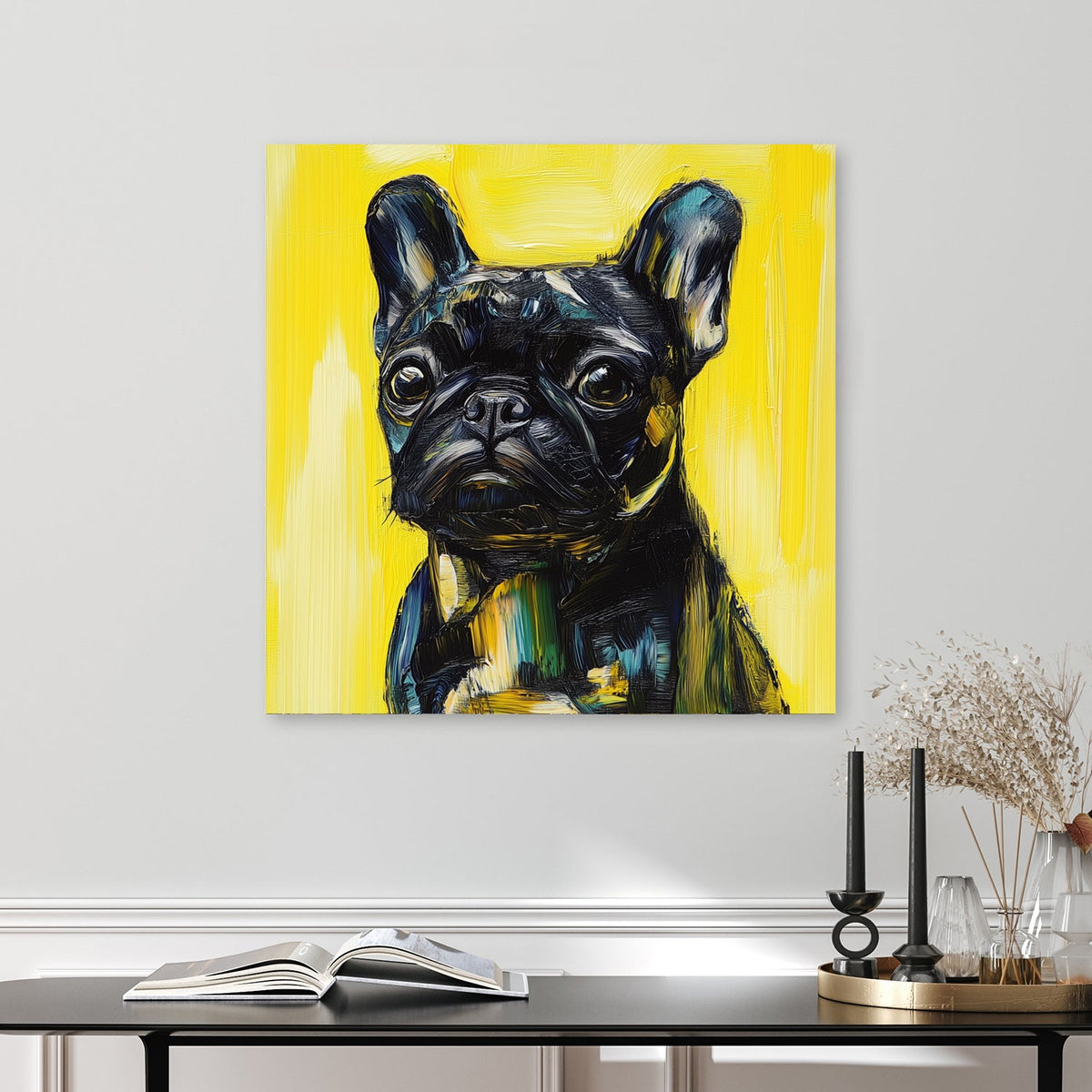 french bulldog pop art wall art