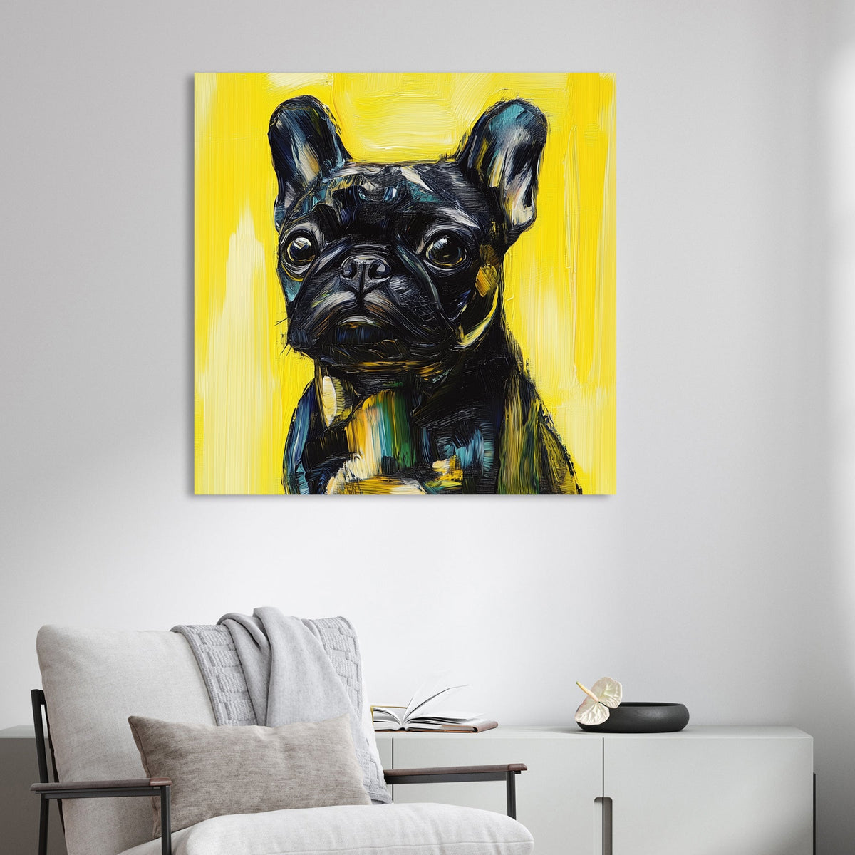 french bulldog pop art wall art