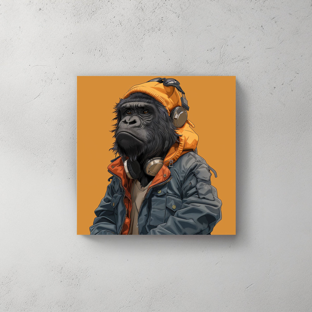 Gorilla Tunez #303 Canvas Wall Art & Metal Prints