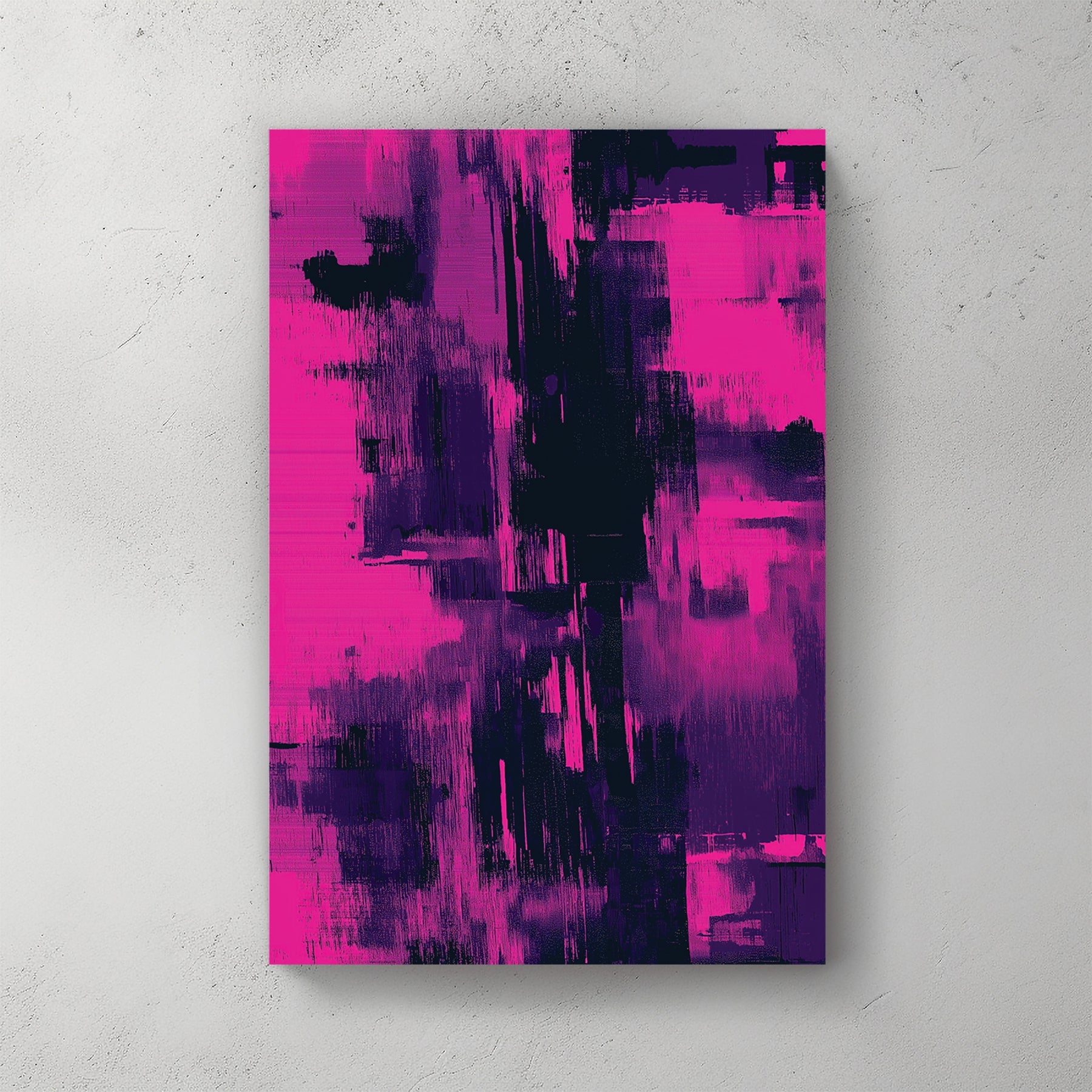 magenta and violet abstract wall art