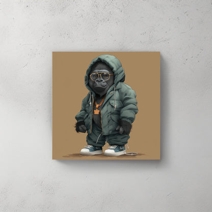 Gorilla Stylez #307 Canvas Wall Art & Metal Prints