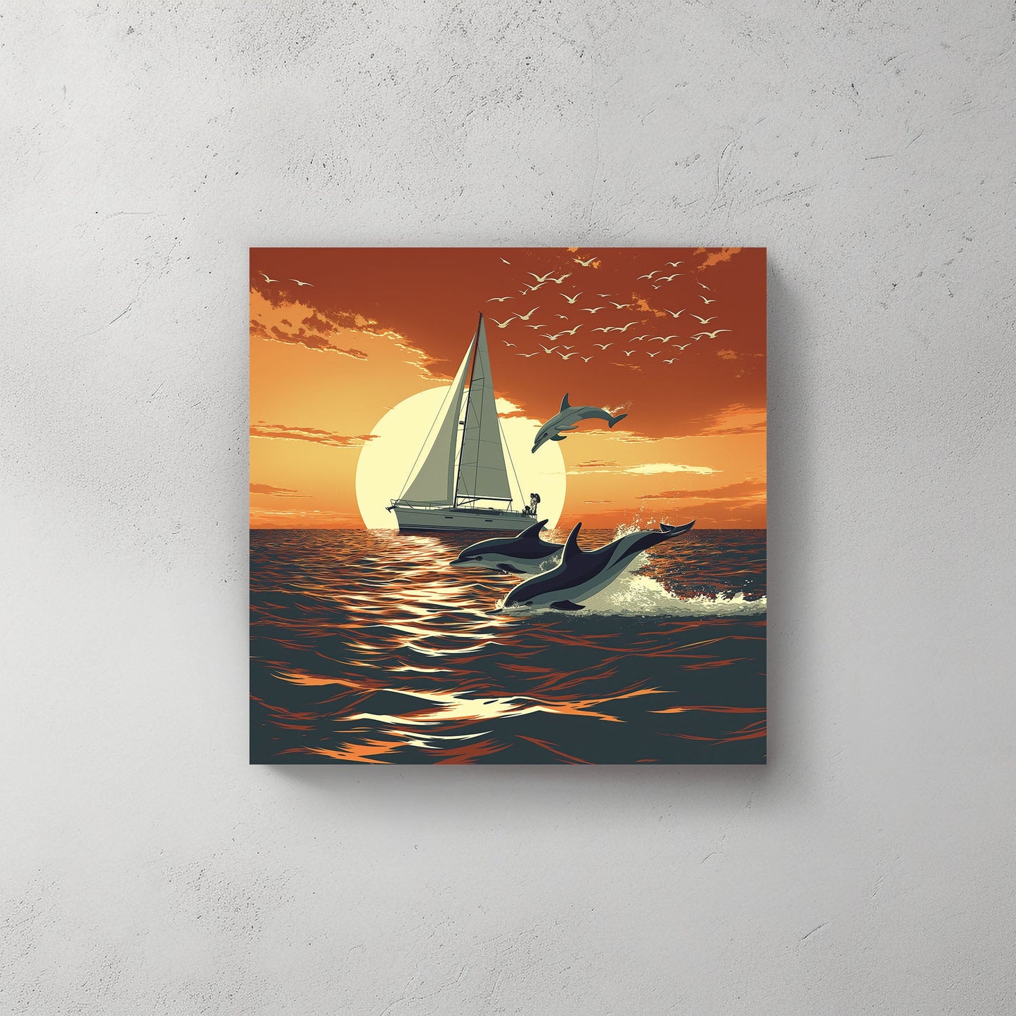 Sailing by the Sun #312 Canvas Wall Art & Metal Prints