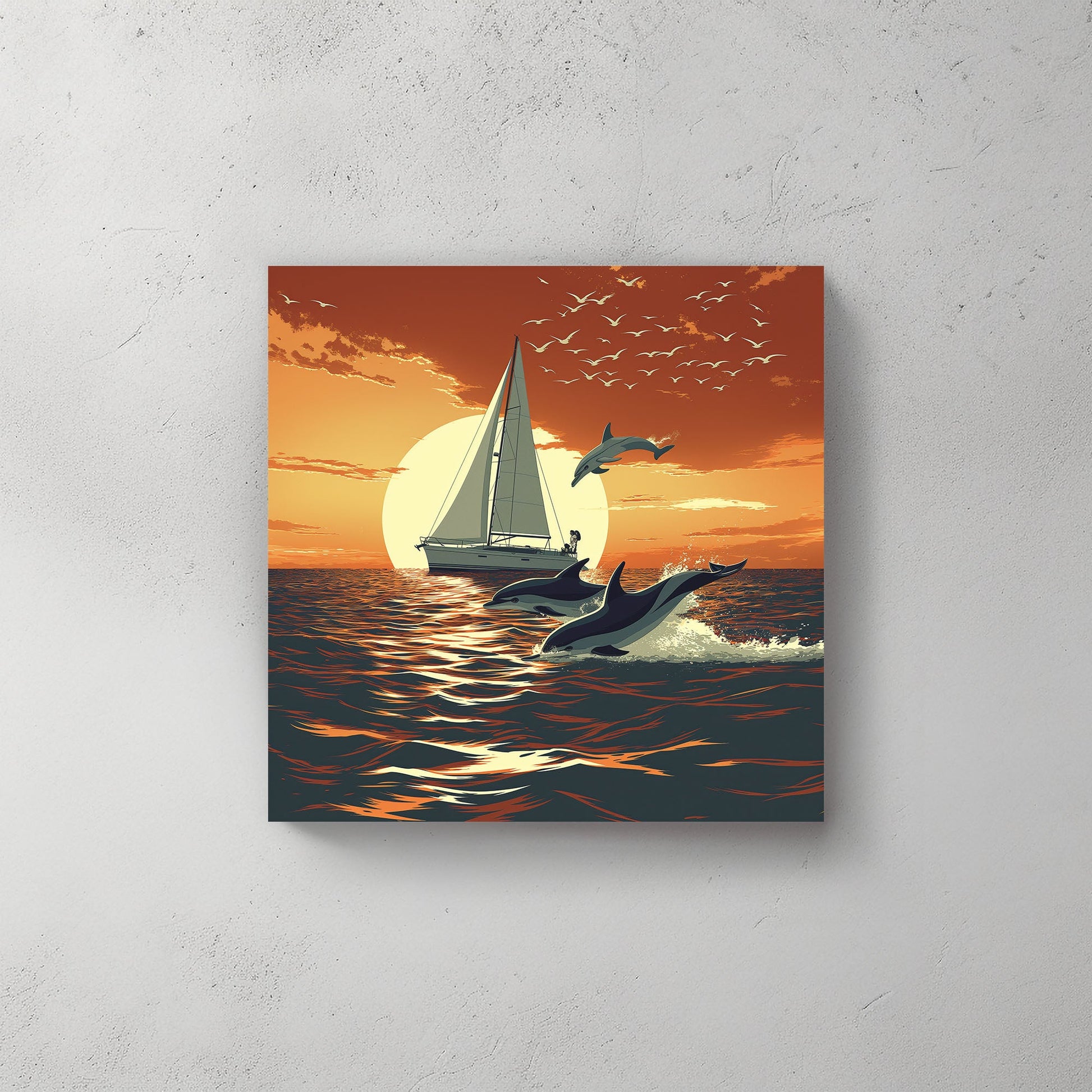 Sailing by the Sun #312 Canvas Wall Art & Metal Prints