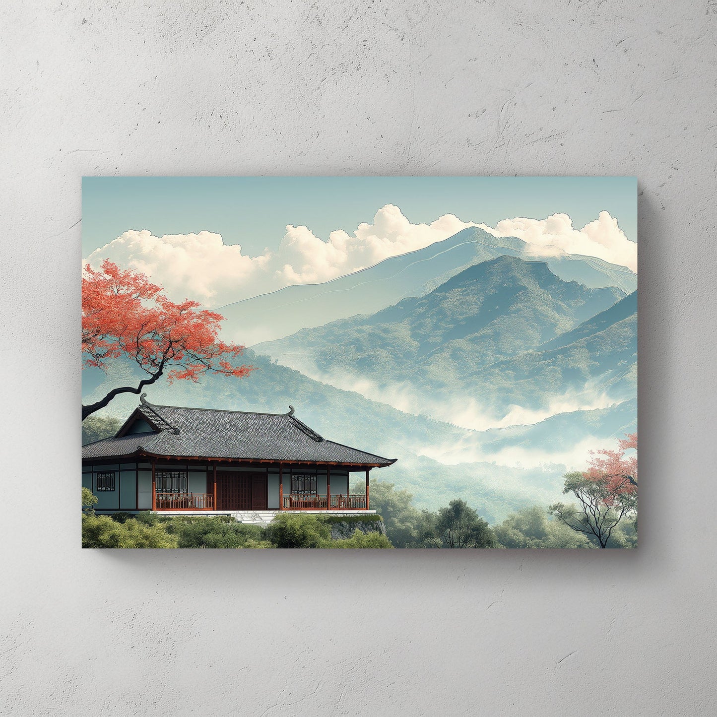 Clear Mountains #319 Canvas Wall Art & Metal Prints