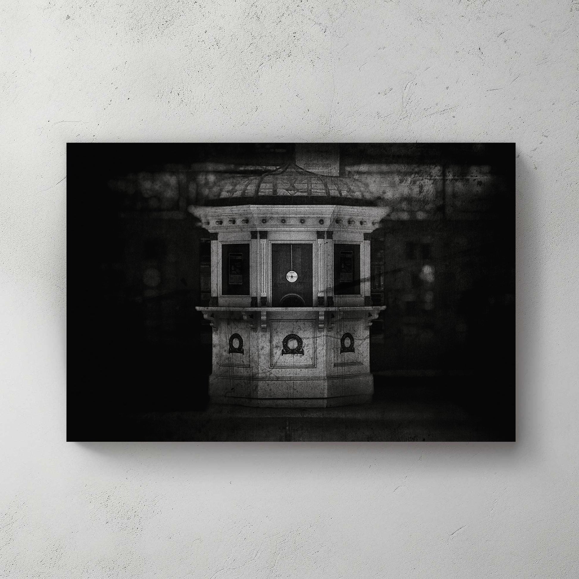 vintage box office Elgin and Winter Garden Theatre Toronto black and white photo