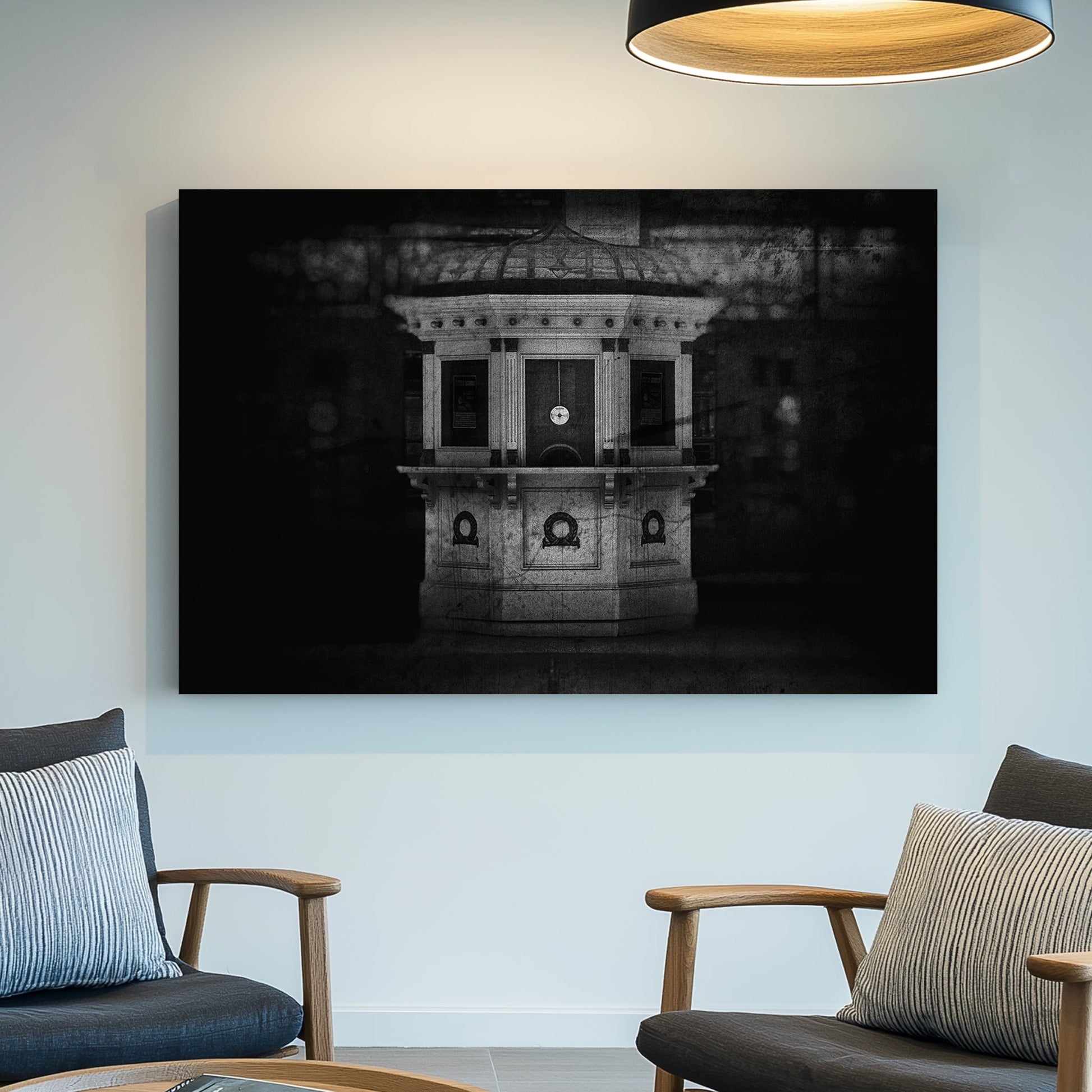 vintage box office Elgin and Winter Garden Theatre Toronto black and white photo