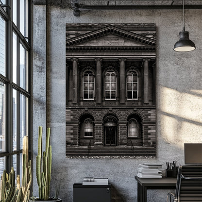 historic architecture osgoode hall black and white wall art