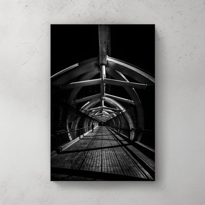 puente de luz bridge toronto black and white architecture photo
