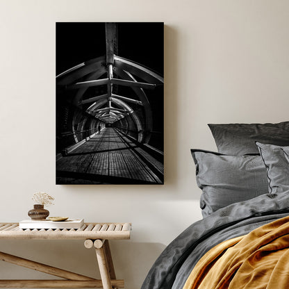 puente de luz bridge toronto black and white architecture photo