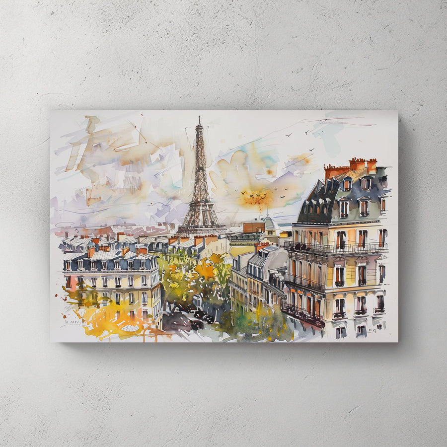 Eiffel Views #327 Canvas Wall Art & Metal Prints