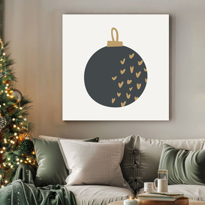 minimalist Christmas ornament holiday wall art print
