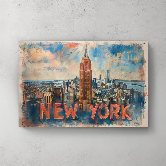 Empire State Building #336 Canvas Wall Art & Metal Prints