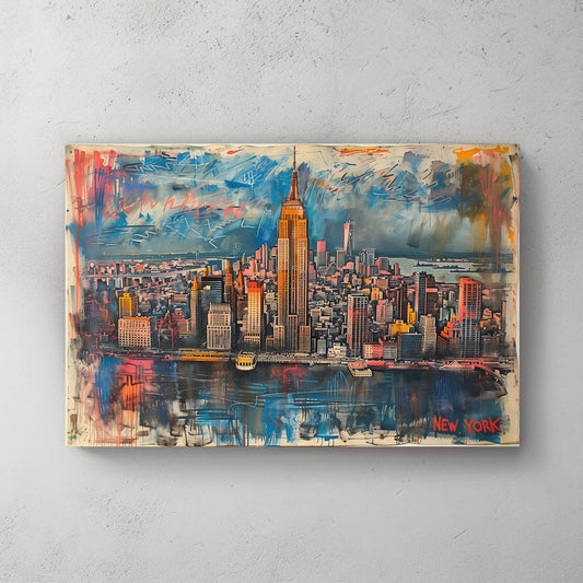 New York Colours #337 Canvas Wall Art & Metal Prints
