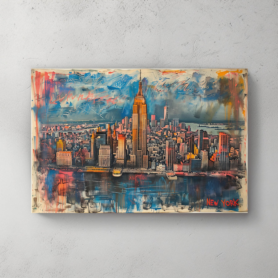 New York Colours #337 Canvas Wall Art & Metal Prints