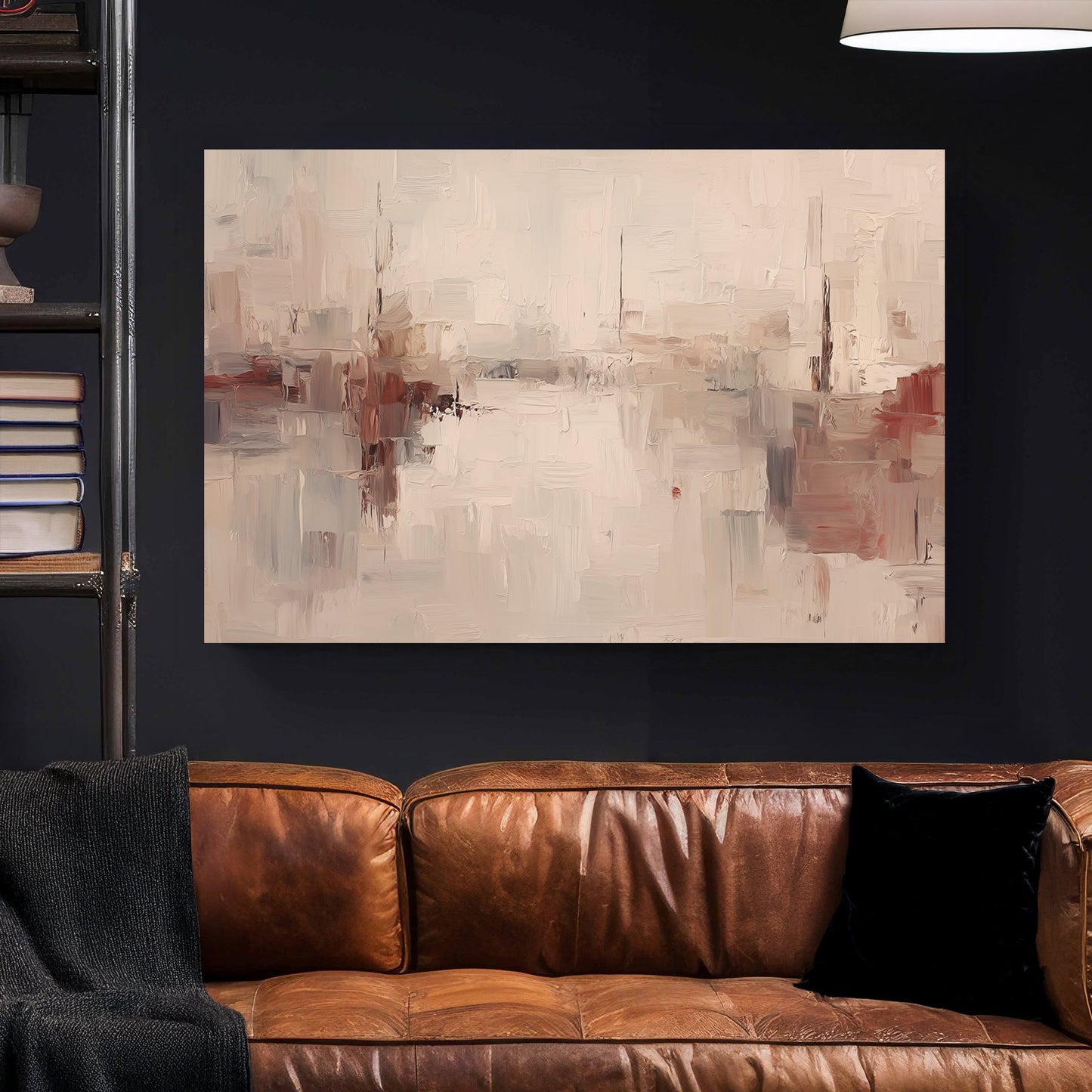 neutral abstract textured wall art canvas print