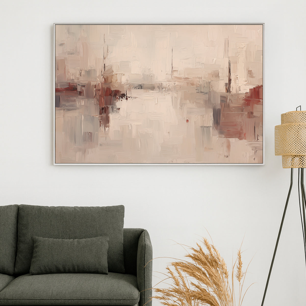 neutral abstract textured wall art canvas print