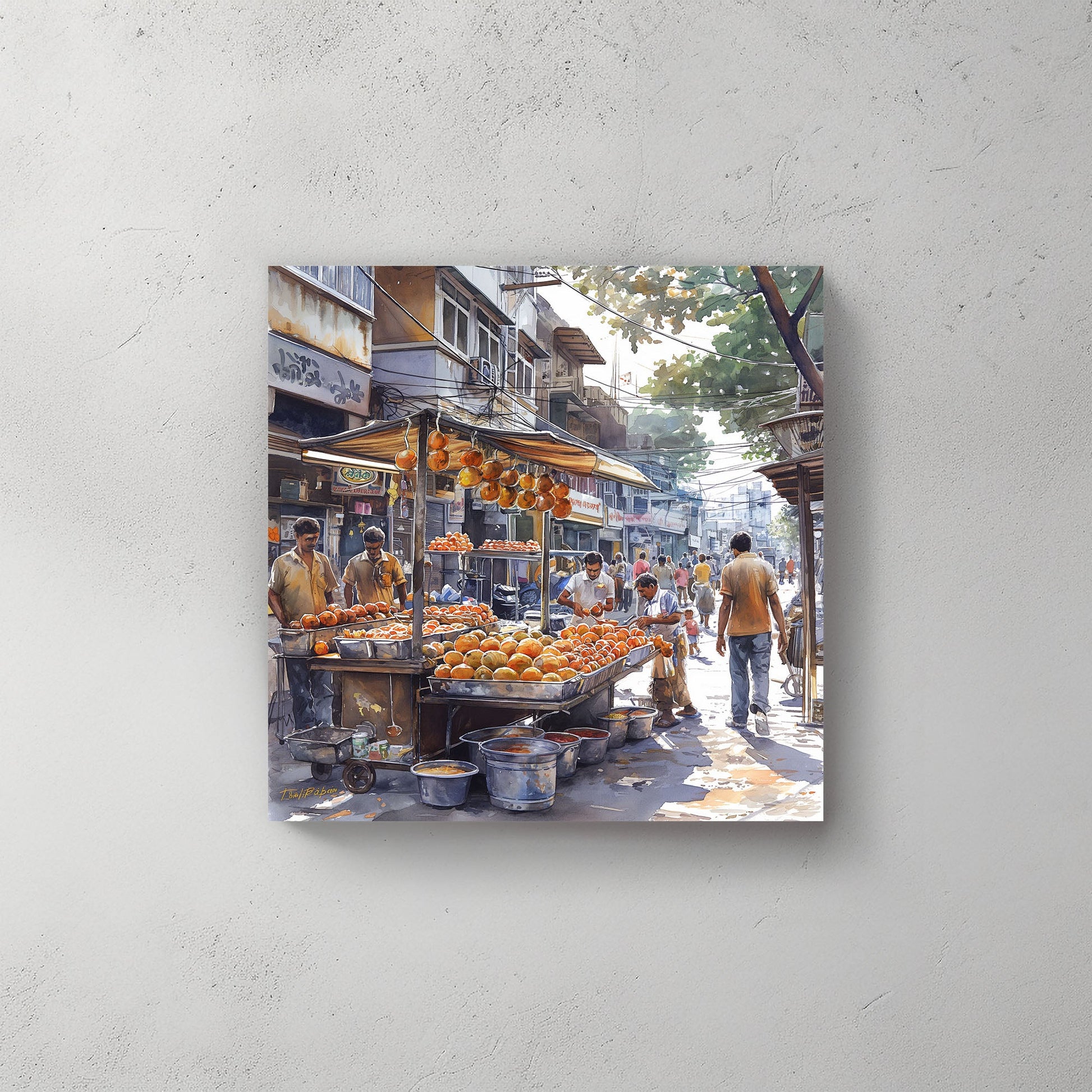 Mumbai Shops #344 Canvas Wall Art & Metal Prints