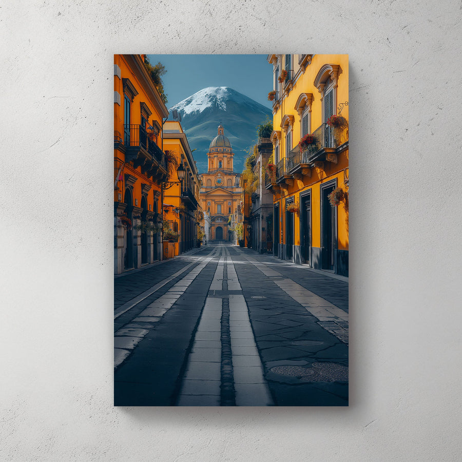 Naples Streets #349 Canvas Wall Art & Metal Prints