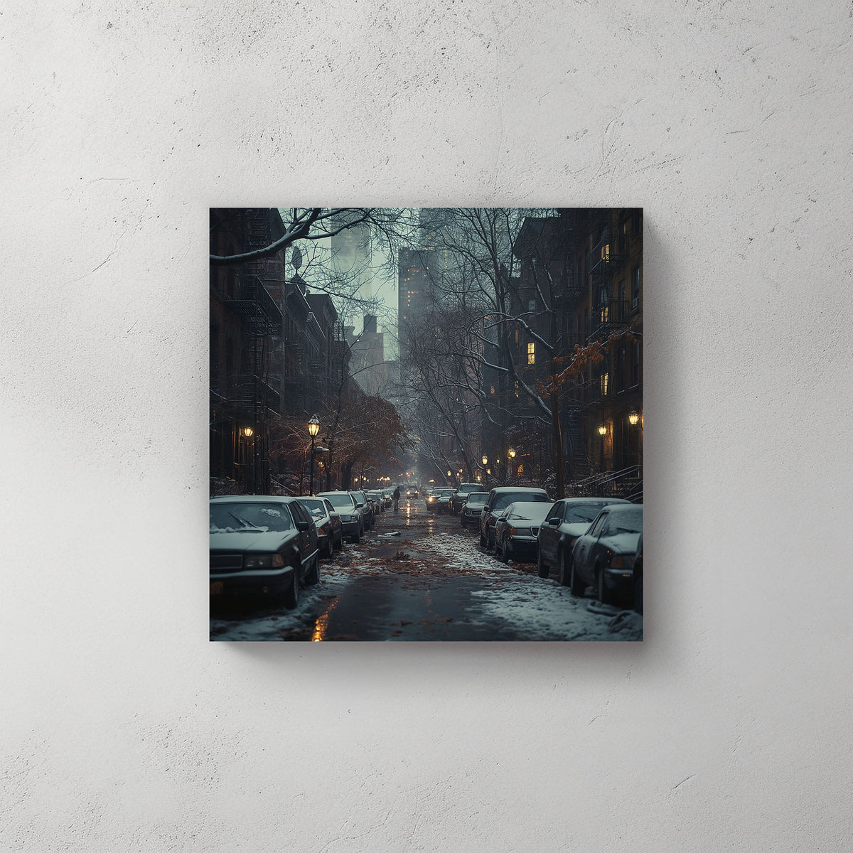 Gotham Nights #352 Canvas Wall Art & Metal Prints