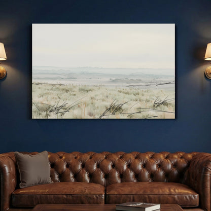 Coastal beach dunes beach grass watercolour landscape wall art