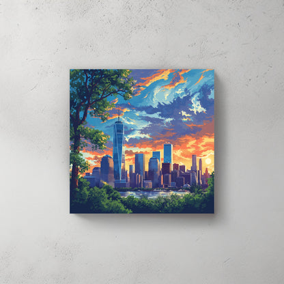 World Trade Center NY #373 Canvas Wall Art & Metal Prints