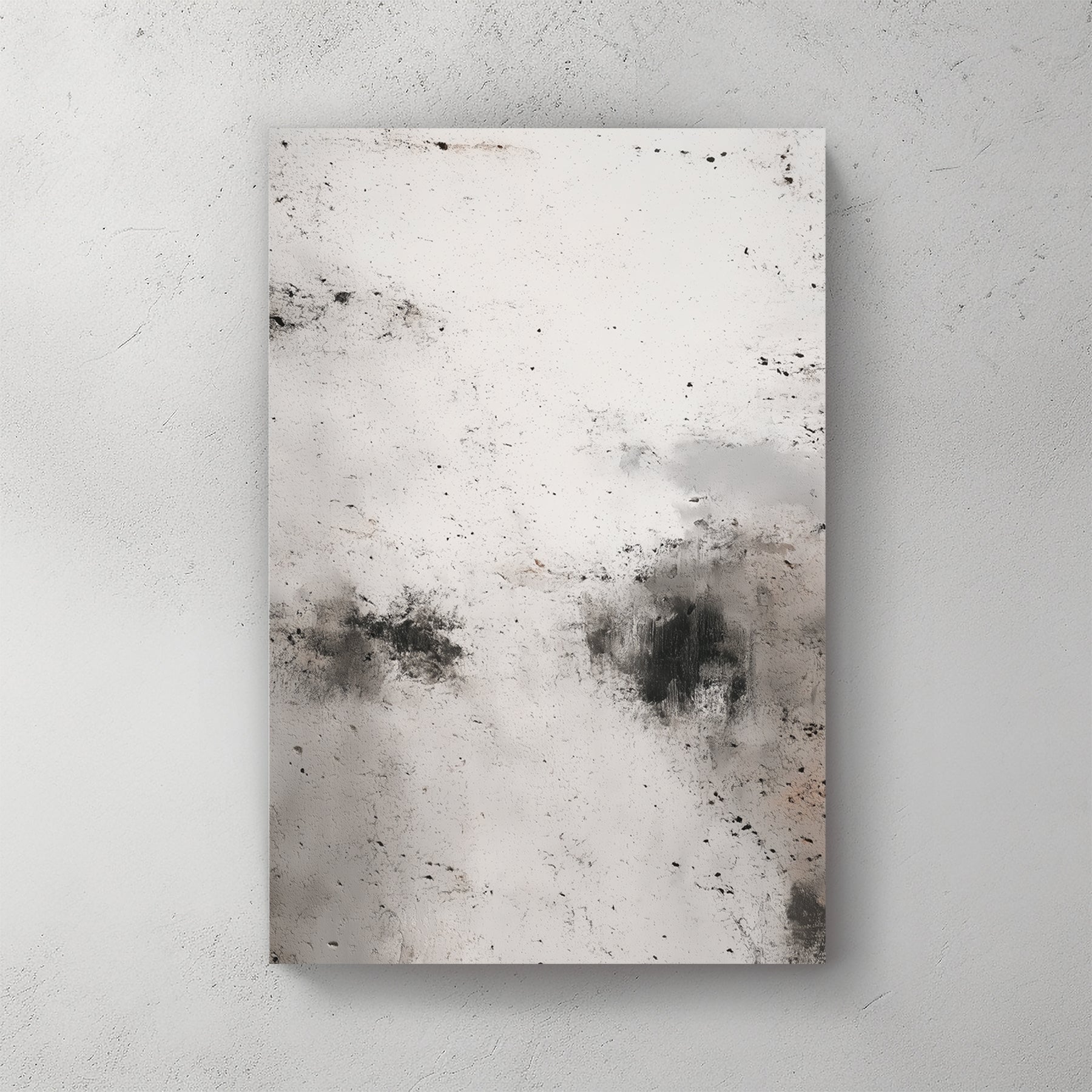 Abstract textured mixed media urban art grey black contemporary