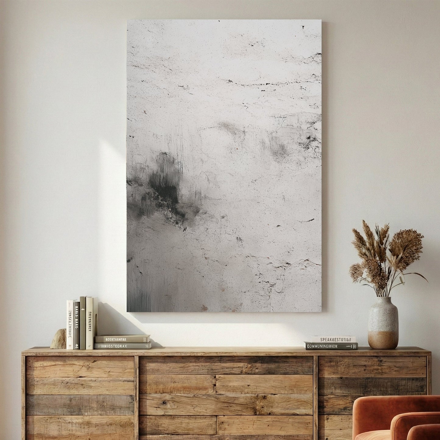 Textured abstract landscape peaceful wall art print