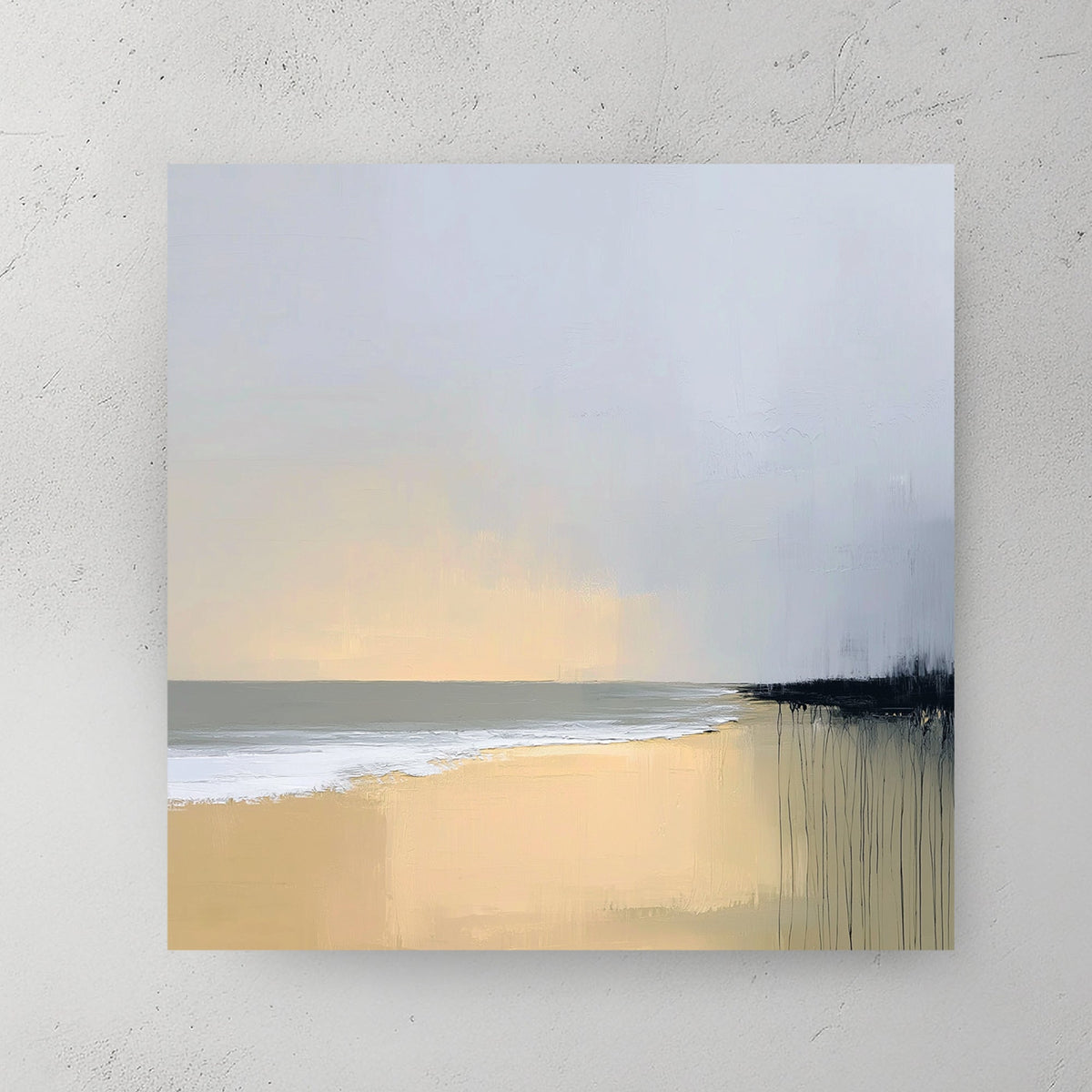 Beach landscape contemporary minimalist wall art print