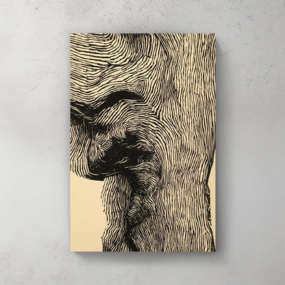 Profile portrait line art minimal wall art print