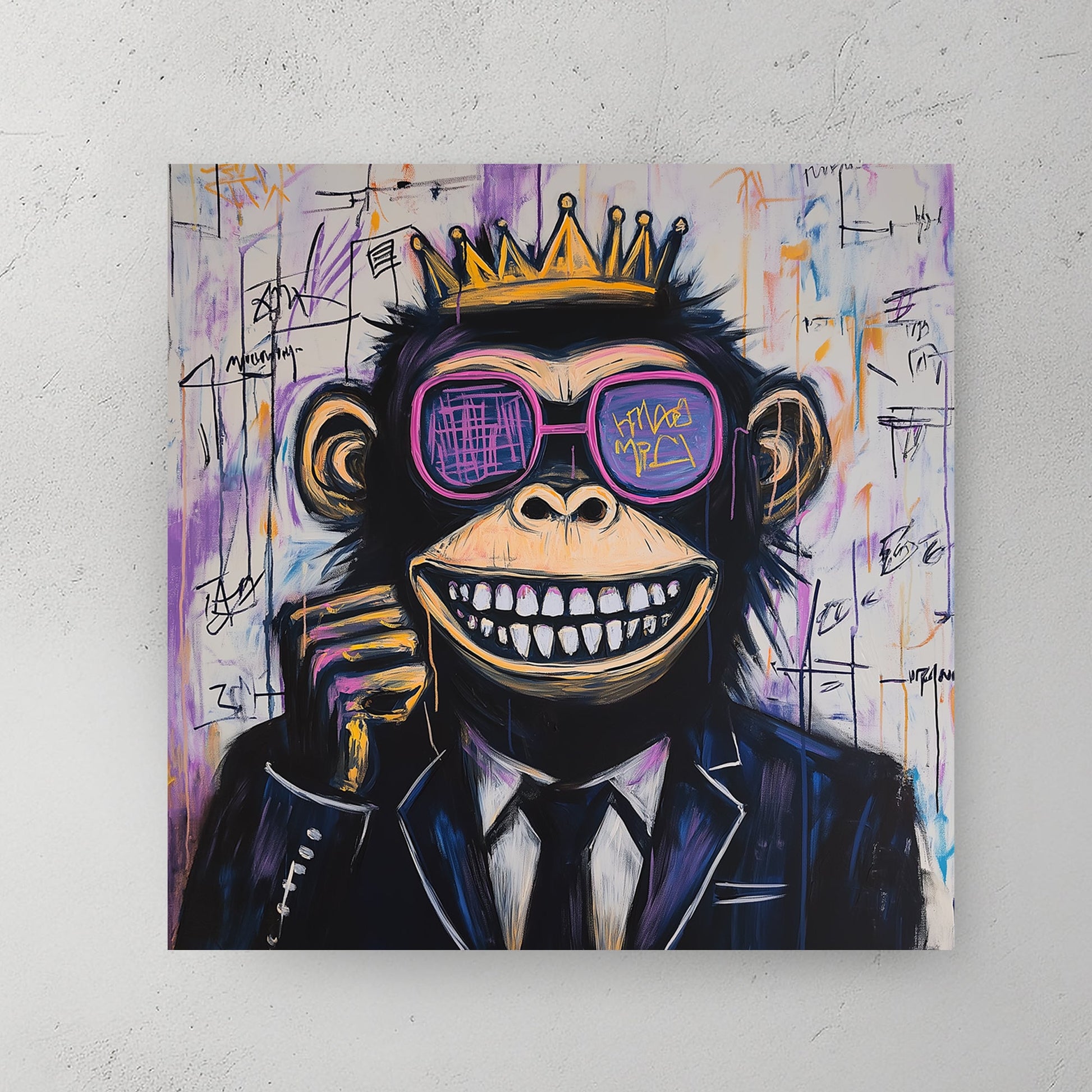 Monkey street art pop art stylish wall art print
