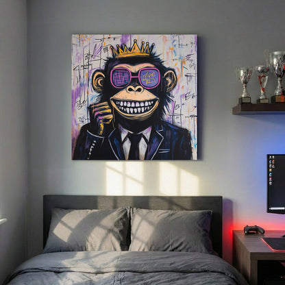 Monkey street art pop art stylish wall art print