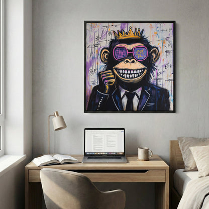 Monkey street art pop art stylish wall art print