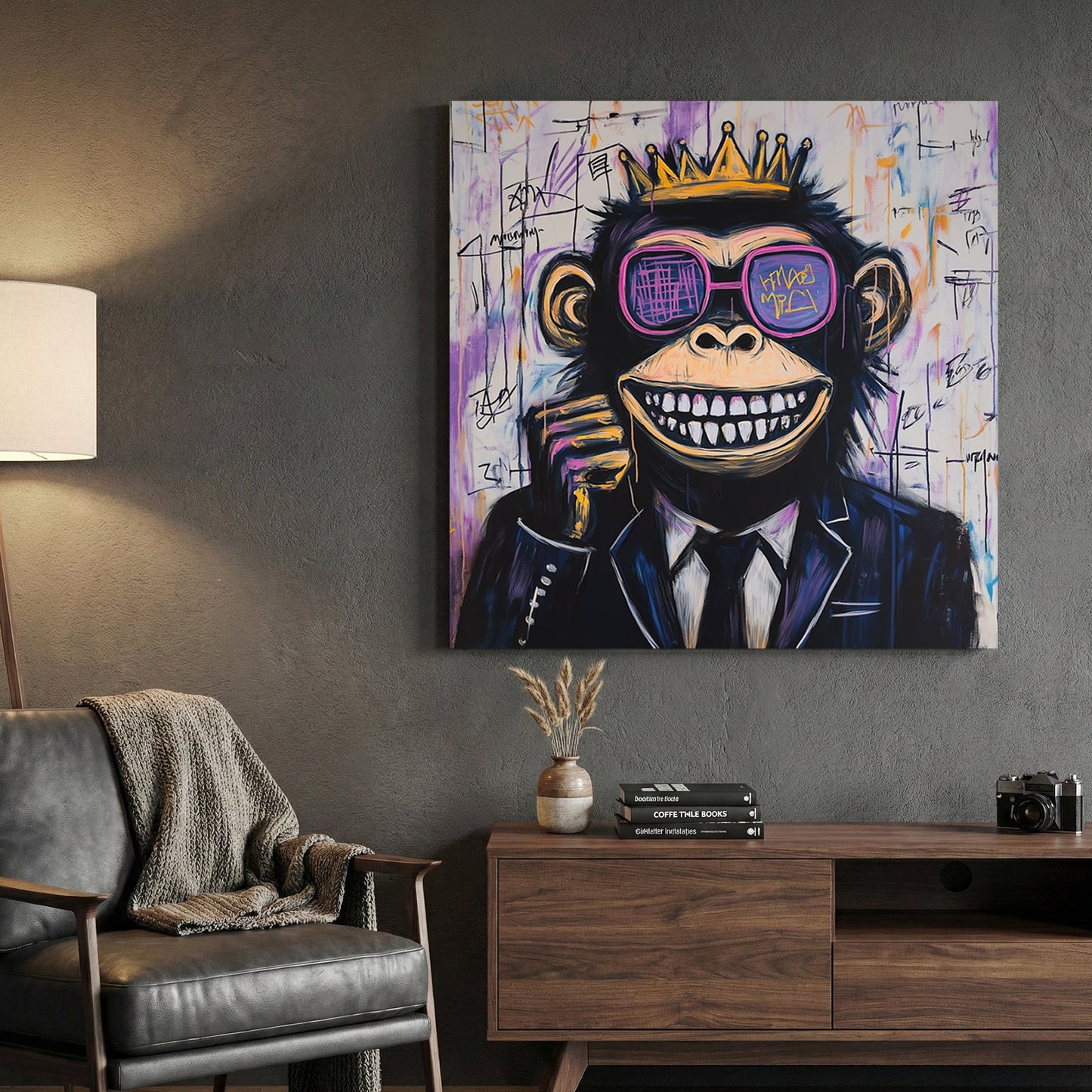 Monkey street art pop art stylish wall art print